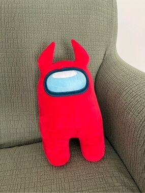 Red Devil Horns Among Us Plush Stuffed Animal